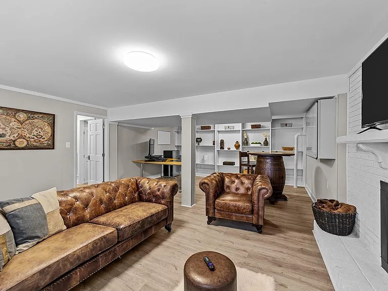 Lower-level living space